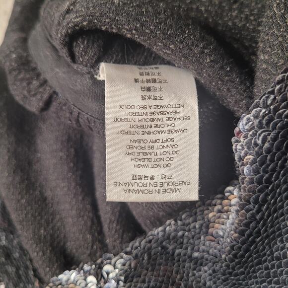 IRO Miracle Dress FR34 US2 Black Silver Sequin Metallic Sparkle Party Club Mini - Picture 8 of 12